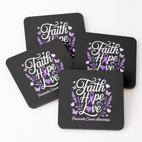 Item preview, Pancreatic Cancer Awareness Shirts for Women Faith Hope Love designed and sold by Moxizz.