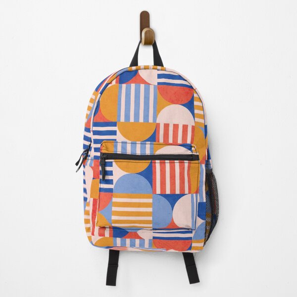 Item preview, Retro Geometric Shapes Pattern – colorful 70s Stripes designed and sold by Brianaidesigns.