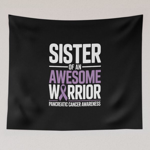 Item preview, Pancreatic Cancer Awareness Sister of an Awesome Warrior designed and sold by Moxizz.