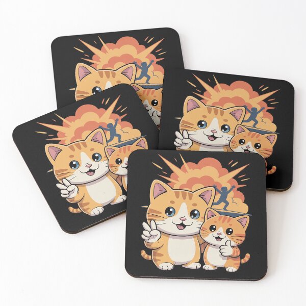 Item preview, Hamster and Cat Explosion, Hilarious Animal Chaos Art designed and sold by Slwankol.