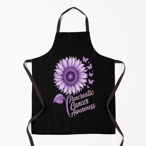 Item preview, Pancreatic Cancer Awareness Sunflower Purple Ribbon designed and sold by Moxizz.