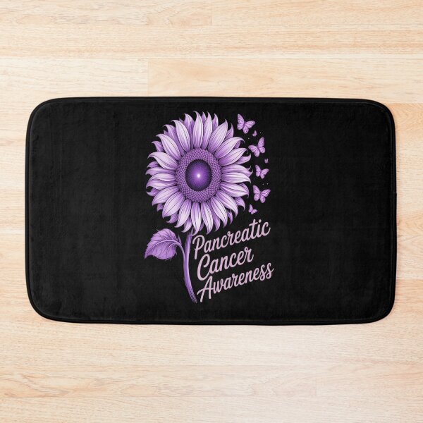 Item preview, Pancreatic Cancer Awareness Sunflower Purple Ribbon designed and sold by Moxizz.