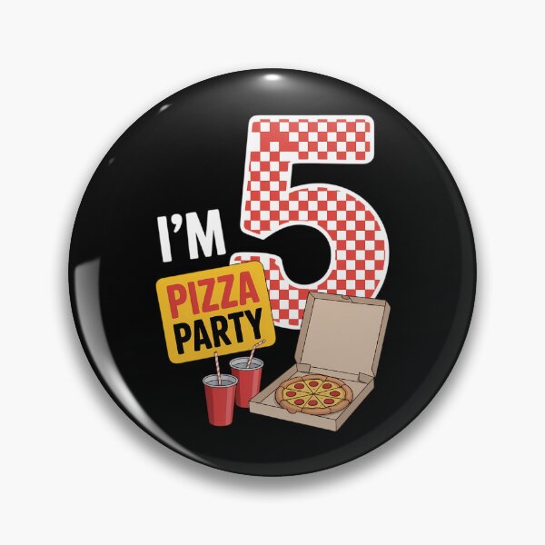 Item preview, 5th Birthday Pizza Theme 5 Year Old Funny B-Day Matching designed and sold by EllenJast.