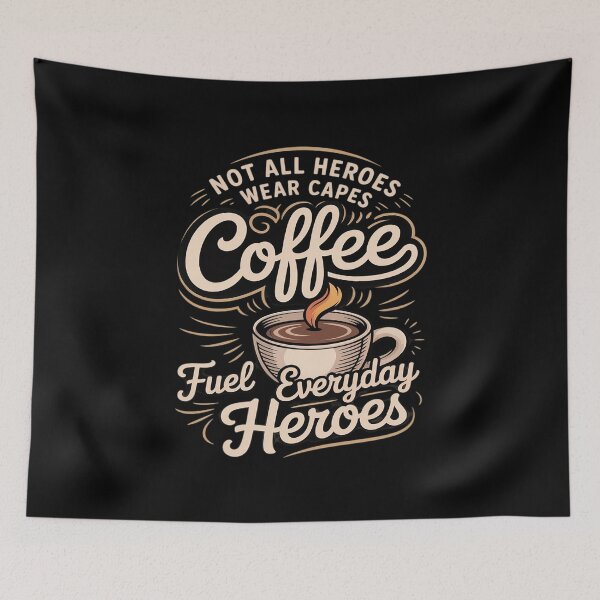 Item preview, Hand Lettered Coffee Fuel for Everyday Heroes designed and sold by Slwankol.