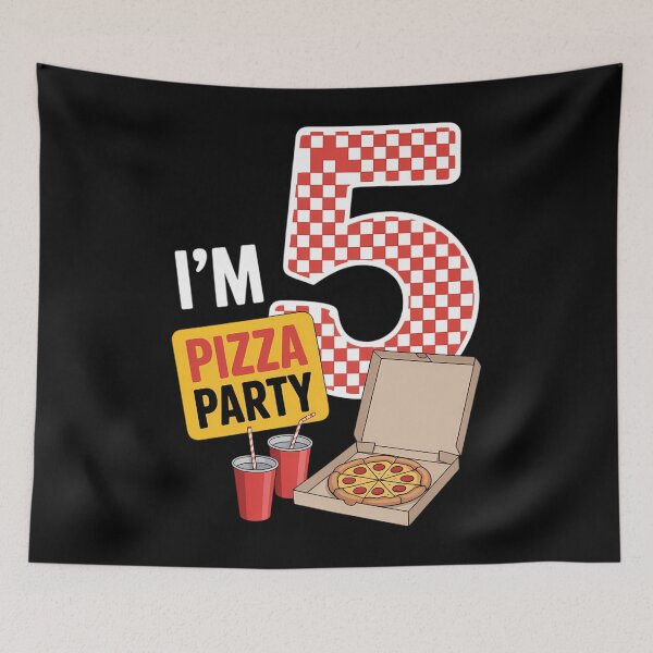 Item preview, 5th Birthday Pizza Theme 5 Year Old Funny B-Day Matching designed and sold by EllenJast.