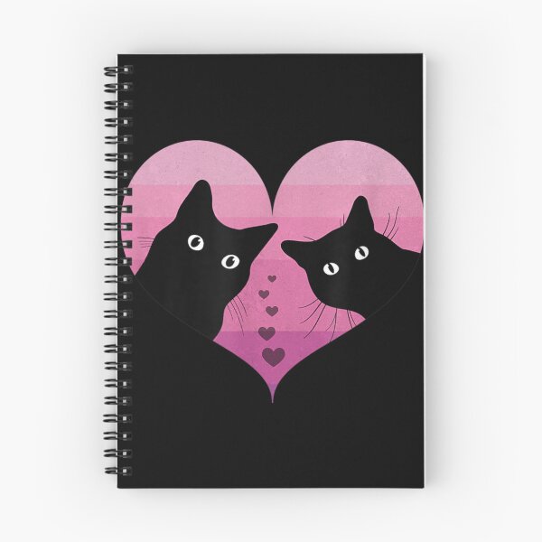 Item preview, Funny Black Cat Valentine Day Cat Couple Retro  designed and sold by Tanjaberto.