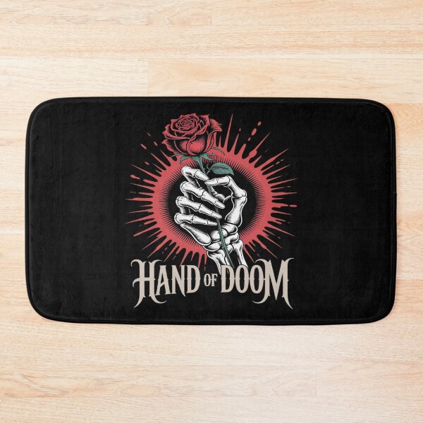Item preview, Hand of Doom Skeleton Hand Holding Bloody Rose designed and sold by Slwankol.