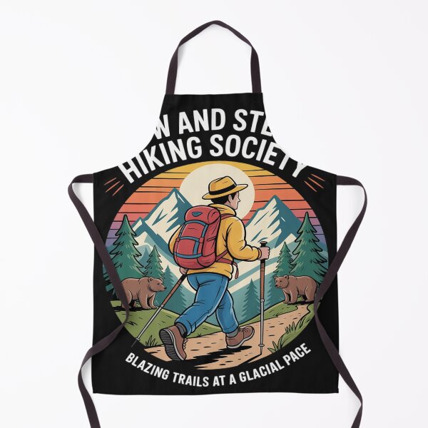 Item preview, Slow and Steady Hiking Society Blazing Trails at a Glacial designed and sold by lamsaoniutoi.