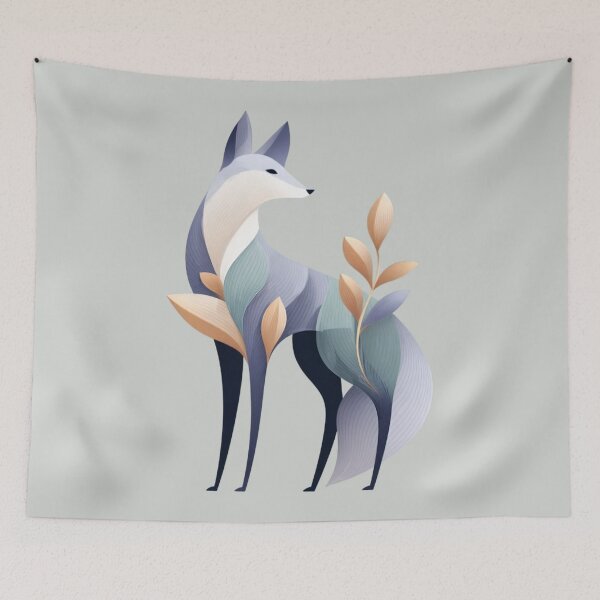 Item preview, Stylized Fox Botanical Illustration designed and sold by PaintbrushPlace.