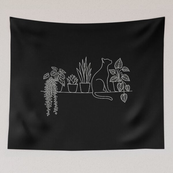 Item preview, cat gardening house plant lovers cute gardener designed and sold by EllenJast.