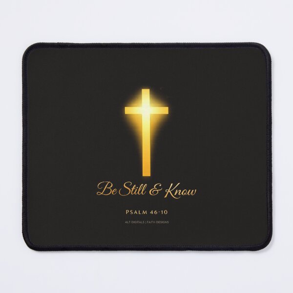 Item preview, Be Still & Know – Psalm 46:10 Christian Cross Art | Faith Scripture Design designed and sold by ALTFaithDesign.