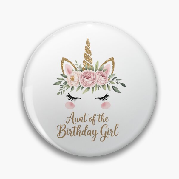 Item preview, Aunt of the Birthday Girl Unicorn Aunt designed and sold by EllenJast.