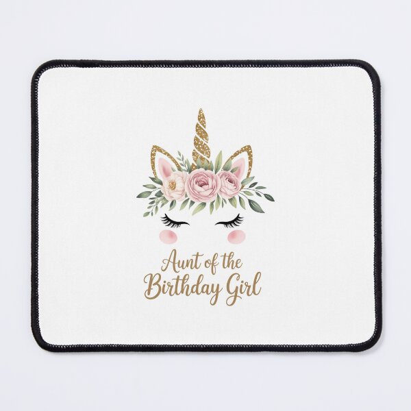 Item preview, Aunt of the Birthday Girl Unicorn Aunt designed and sold by EllenJast.