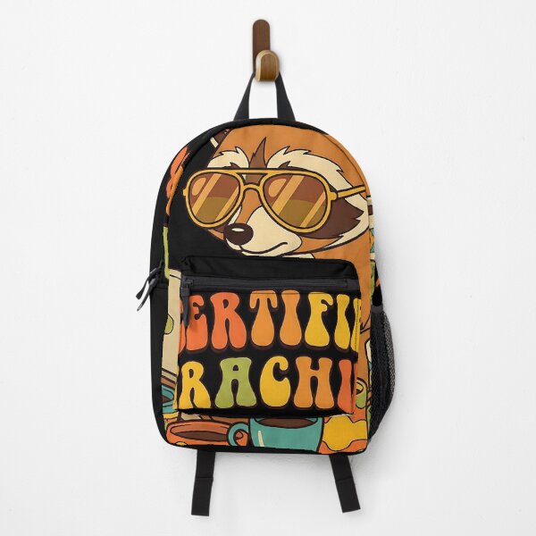 Item preview, Certified Overachiever – Retro Raccoon with Coffee | Funny Pop Art 70s Design designed and sold by SoulenCify.