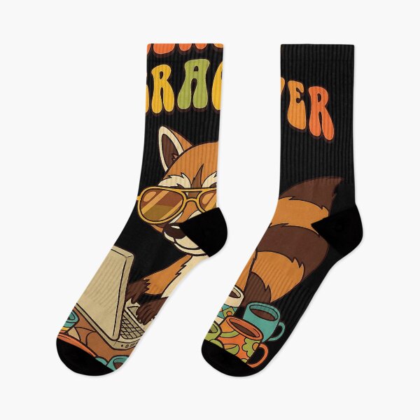 Item preview, Certified Overachiever – Retro Raccoon with Coffee | Funny Pop Art 70s Design designed and sold by SoulenCify.