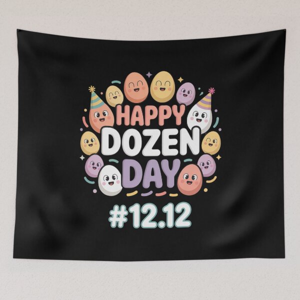 Item preview, Happy Dozen Day December Vibes 12.12 Funny Egg Celebration designed and sold by Slwankol.