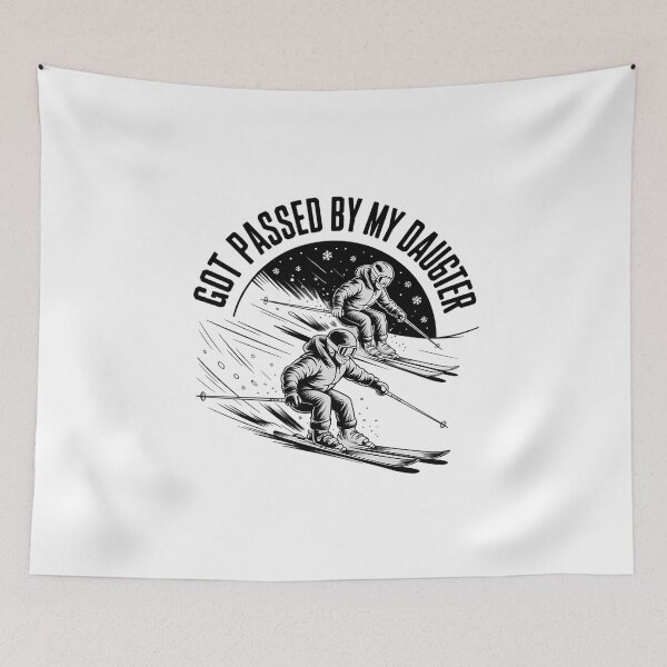 Item preview, Dad Got Passed By My Daughter Funny Skiing Sports designed and sold by Morphologiona.