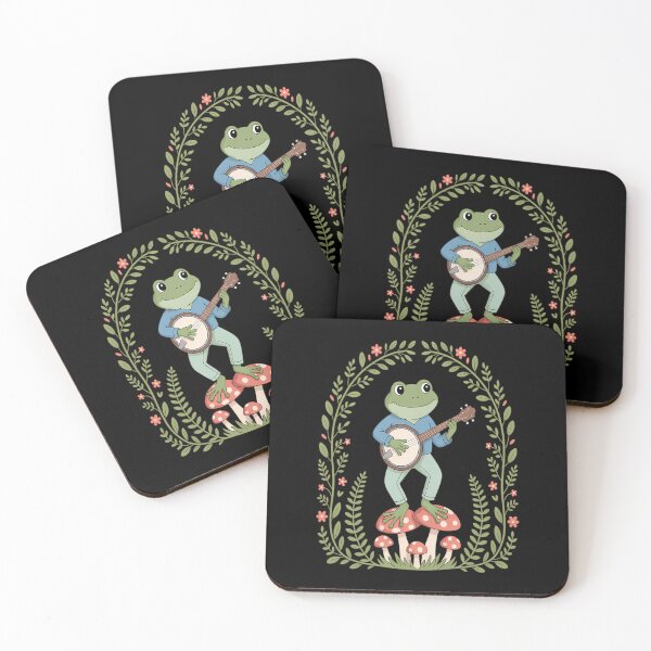Item preview, Cute Frog Playing Banjo On Mushroom designed and sold by sielmadahurud.