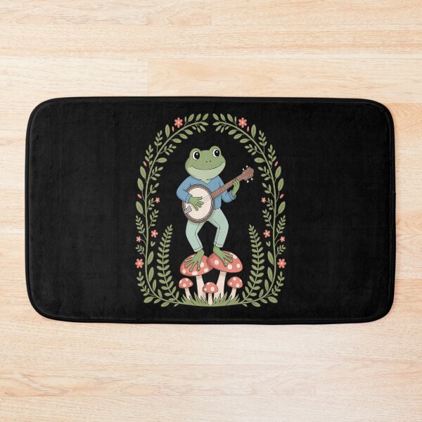 Item preview, Cute Frog Playing Banjo On Mushroom designed and sold by sielmadahurud.