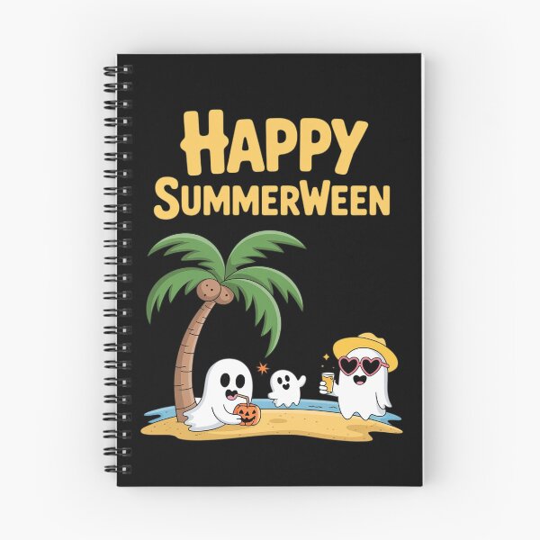 Item preview, Happy summerween beach Halloween ghost designed and sold by Slwankol.