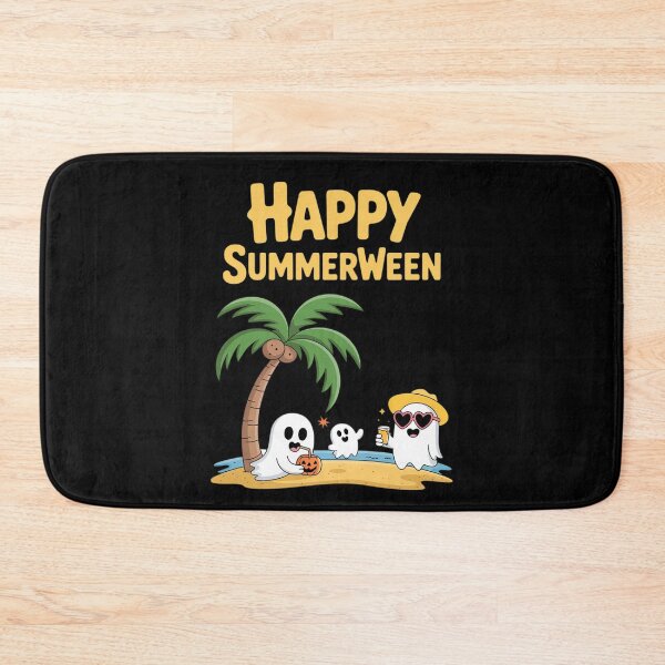 Item preview, Happy summerween beach Halloween ghost designed and sold by Slwankol.