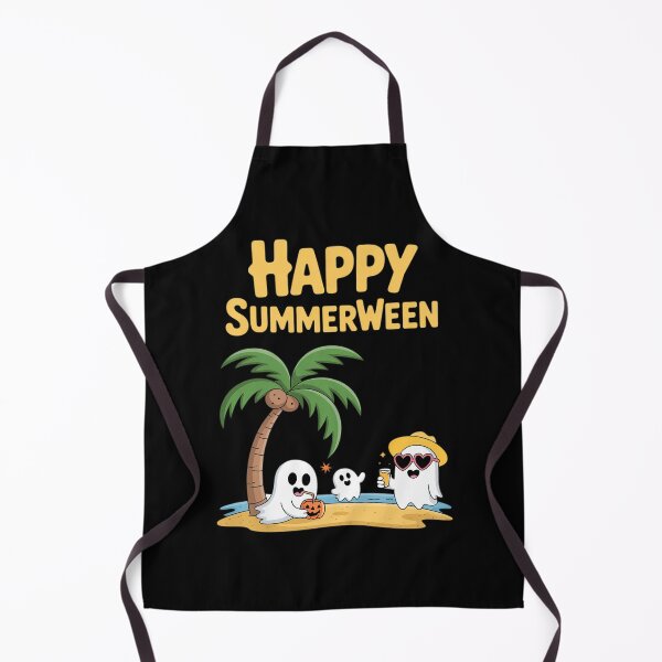 Item preview, Happy summerween beach Halloween ghost designed and sold by Slwankol.