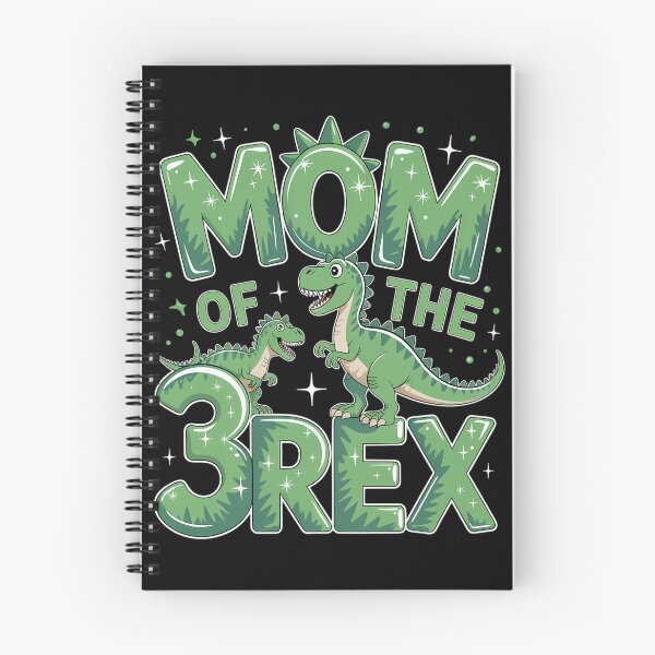 Item preview, Mom Of The Three Rex Birthday Dinosaur Family designed and sold by Morphologiona.
