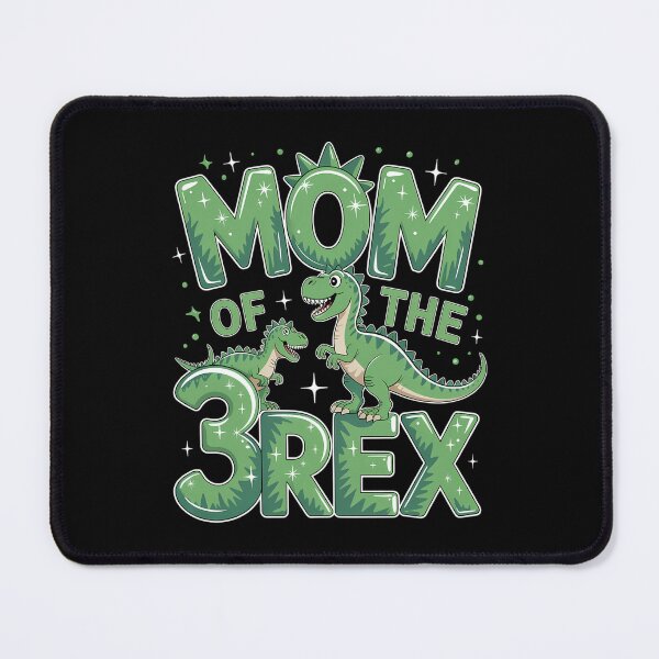 Item preview, Mom Of The Three Rex Birthday Dinosaur Family designed and sold by Morphologiona.