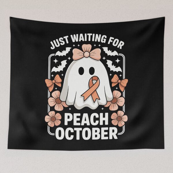 Item preview, October Halloween- Endometrial Cancer Awareness Ribbon designed and sold by EllenJast.