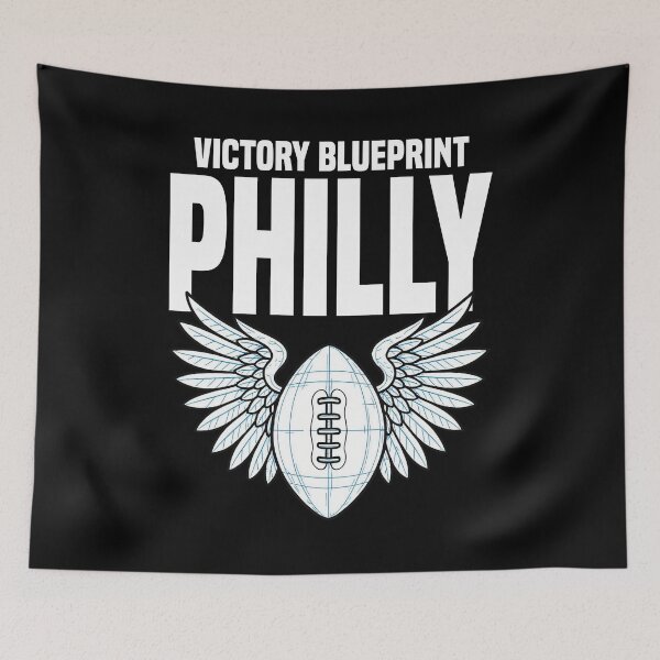 Item preview, PHILLY VICTORIA BLUEPRINT - PHILADELPHIA FOOTBALL designed and sold by KEF Custom.