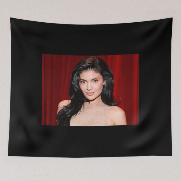 Item preview, Kylie Jenner Red Curtain Glamour - Romantic Sheer Fashion Portrait designed and sold by AidanToma.