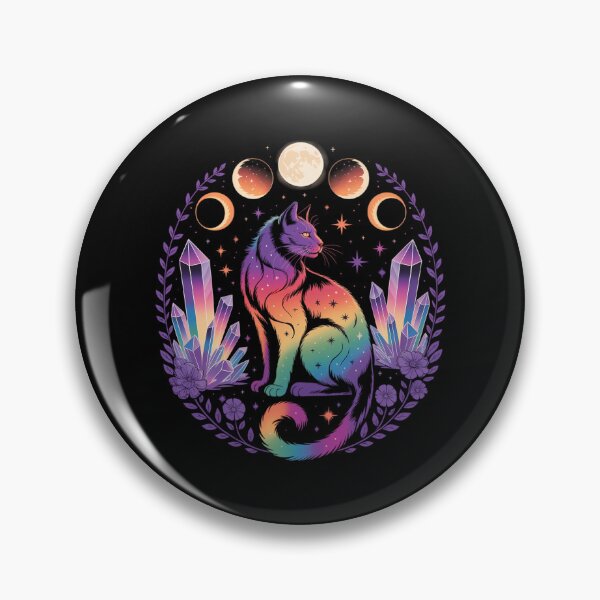 Item preview, Gay Pride Month Cat Moon Phases LGBTQ Ally Rainbow designed and sold by EllenJast.