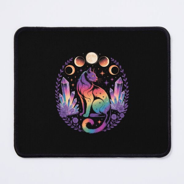 Item preview, Gay Pride Month Cat Moon Phases LGBTQ Ally Rainbow designed and sold by EllenJast.