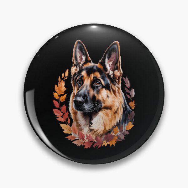Item preview, German Shepherd Fall Leaves Thanksgiving Day Dog Lover Puppy designed and sold by EllenJast.