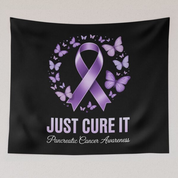 Item preview, Just Cure It Purple Pancreatic Cancer Awareness Butterfly designed and sold by EllenJast.