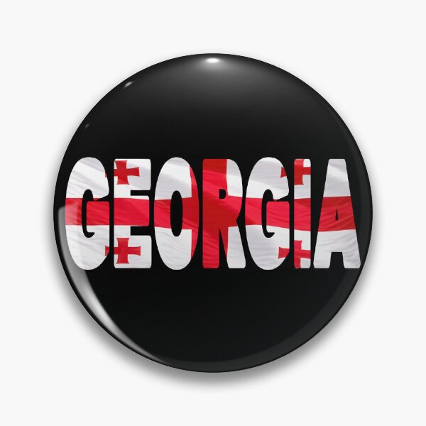 Item preview, GEORGIA - Flag Flying in Wind cut to Letters Souvenir Sticker Shirt designed and sold by Adam Gormley.