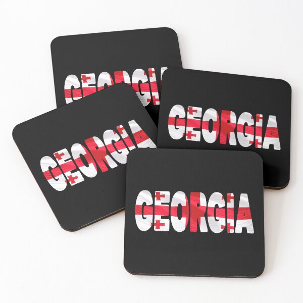 Item preview, GEORGIA - Flag Flying in Wind cut to Letters Souvenir Sticker Shirt designed and sold by Adam Gormley.