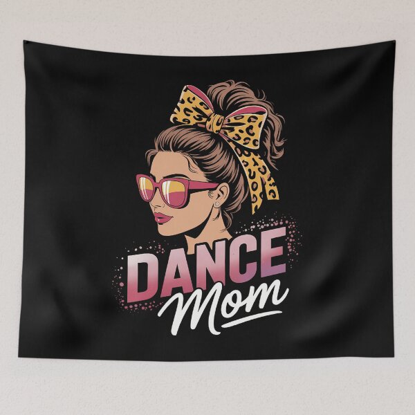 Item preview, Dance Mom Leopard Messy Bun Bleached Women Mother's Day designed and sold by Morphologiona.