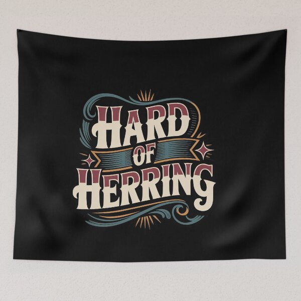 Item preview, Hard of Herring Fishing Pun Angler Hobby designed and sold by genkihikki.