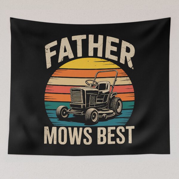Item preview, Father mows best Fathers Day Dad Jokes Lawn Mowing  designed and sold by EllenJast.