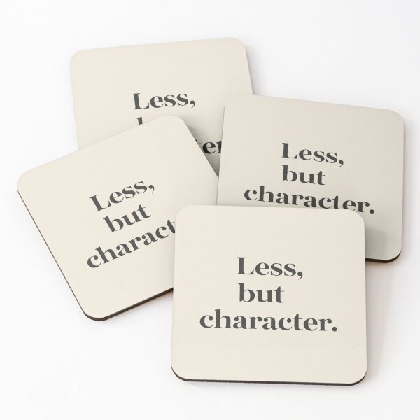 Item preview, Less, But Better – Scandinavian Minimal Quote Design designed and sold by Irene Catchmind.