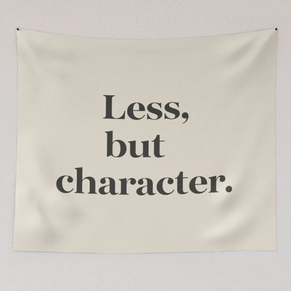 Item preview, Less, But Better – Scandinavian Minimal Quote Design designed and sold by Irene Catchmind.