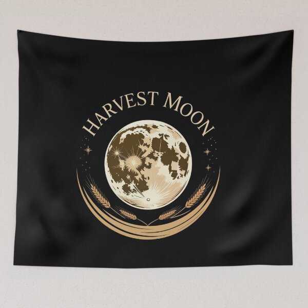 Item preview, Harvest Full Moon October Calendar - Tops & Accessories designed and sold by genkihikki.