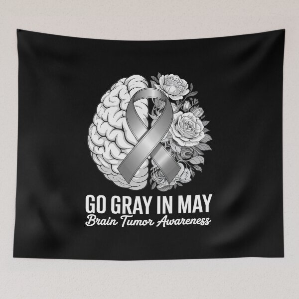 Item preview, Brain Tumor Awareness Wear Gray in May Strong Warrior Cancer  designed and sold by Catharsiscath.