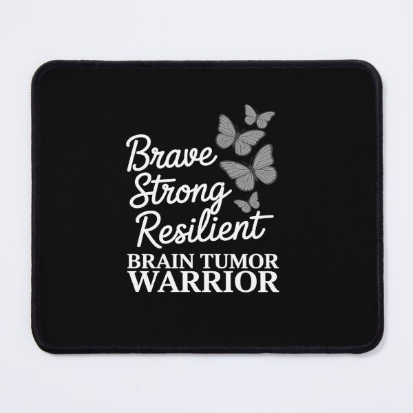 Item preview, Brain Tumor Warrior  Brain Cancer Awareness Gray Ribbon  designed and sold by Catharsiscath.