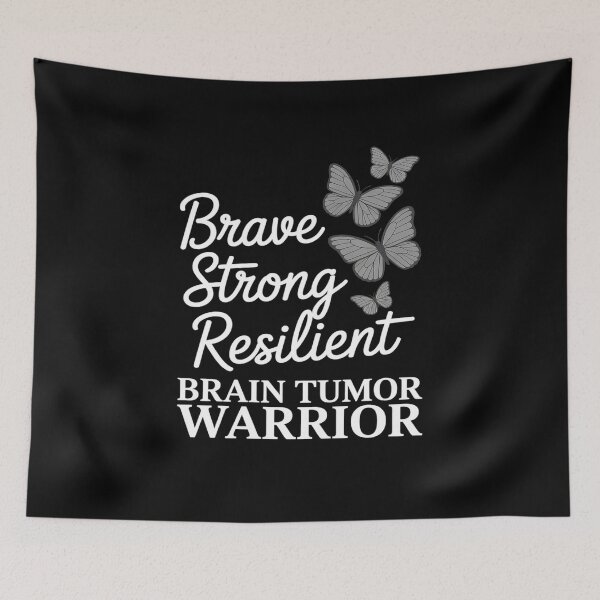 Item preview, Brain Tumor Warrior  Brain Cancer Awareness Gray Ribbon  designed and sold by Catharsiscath.