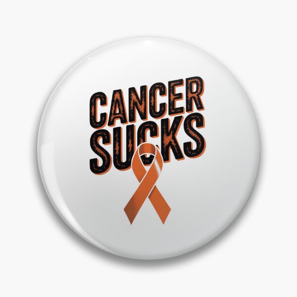 Item preview, Cancer Sucks Orange Ribbon Kidney Cancer Leukemia Awareness designed and sold by Catharsiscath.