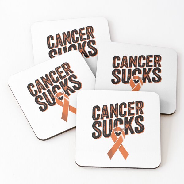 Item preview, Cancer Sucks Orange Ribbon Kidney Cancer Leukemia Awareness designed and sold by Catharsiscath.