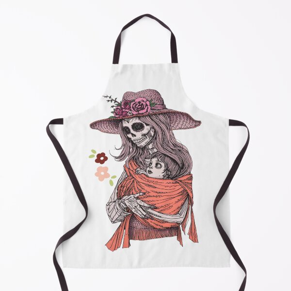 Item preview, Arte divertido de mujer calavera con niño designed and sold by Modern-Tropical.