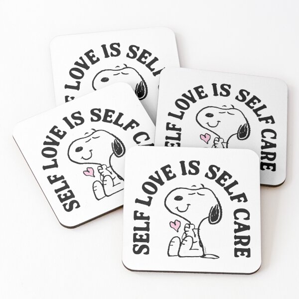Item preview, Peanuts - Snoopy Heart Self Love Is Self Care  designed and sold by enamalbjerdekx.